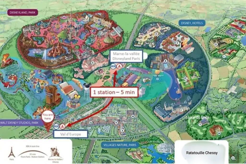 Disney Ratatouille Paris 5Mn Park & Val D'Europe Chessy  Exteriér fotografie